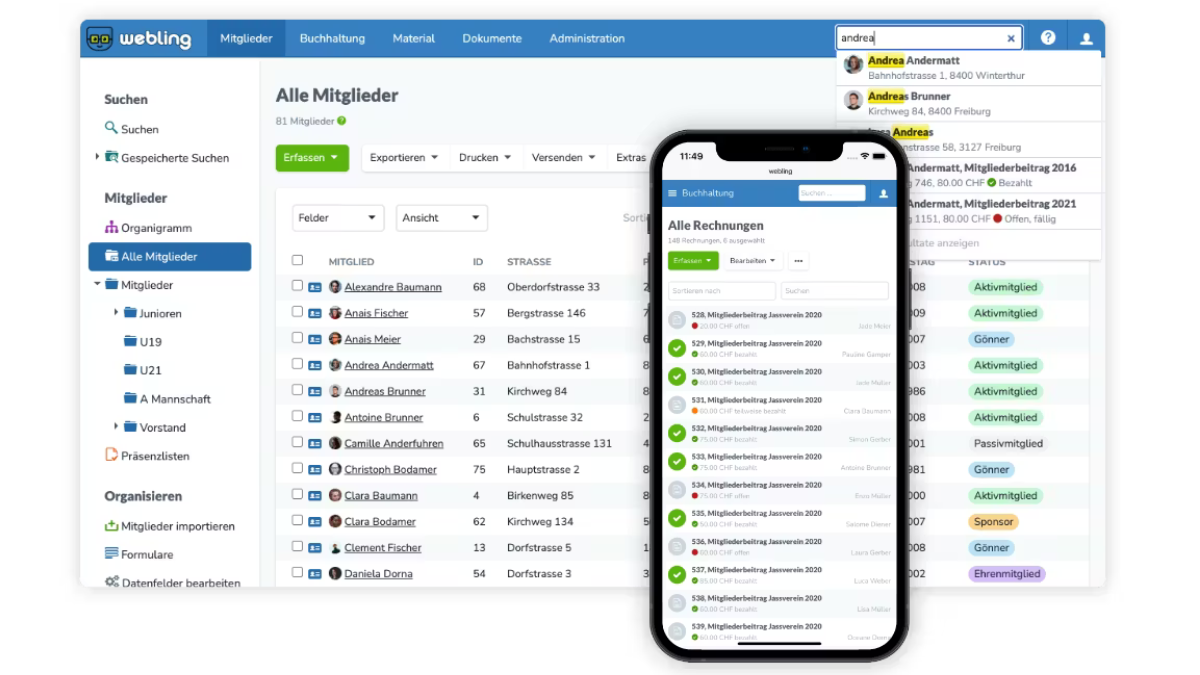 Mitgliederportal